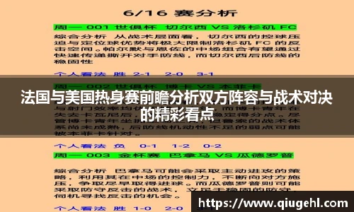 法国与美国热身赛前瞻分析双方阵容与战术对决的精彩看点